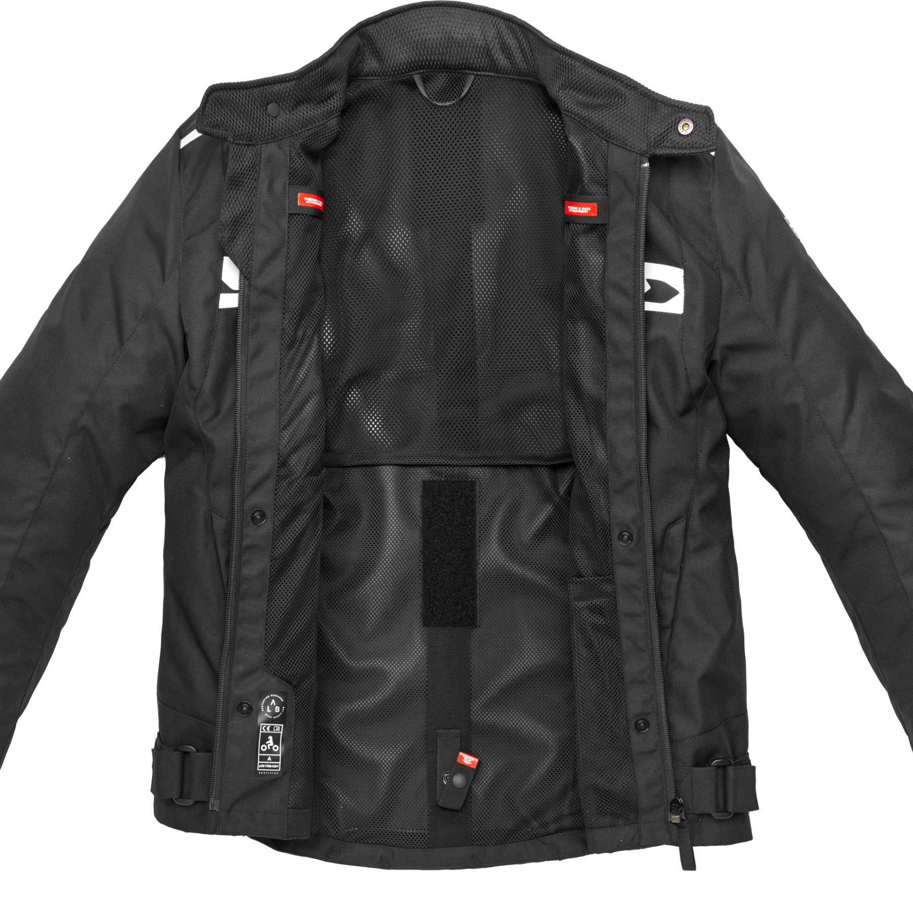 Текстилно мото яке SPIDI SOLAR TEX BLACK/WHITE_3