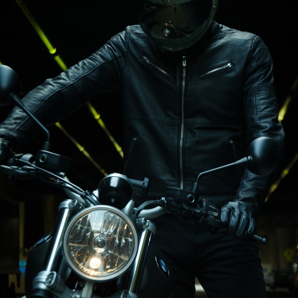 Кожено яке за мотор SPIDI GARAGE ROBUST BLACK — снимка 3