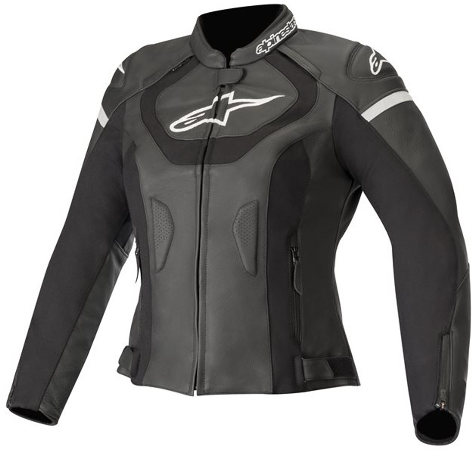 Дамско кожено яке ALPINESTARS STELLA JAWS V3 BLACK/BLACK