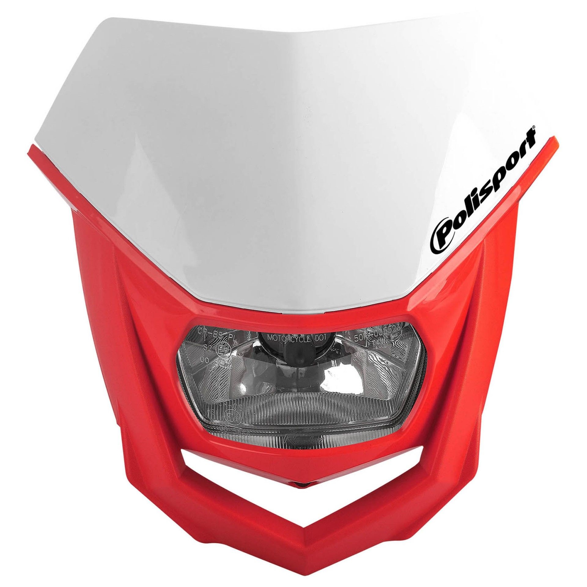 Фар Polisport HALO - WHITE/RED