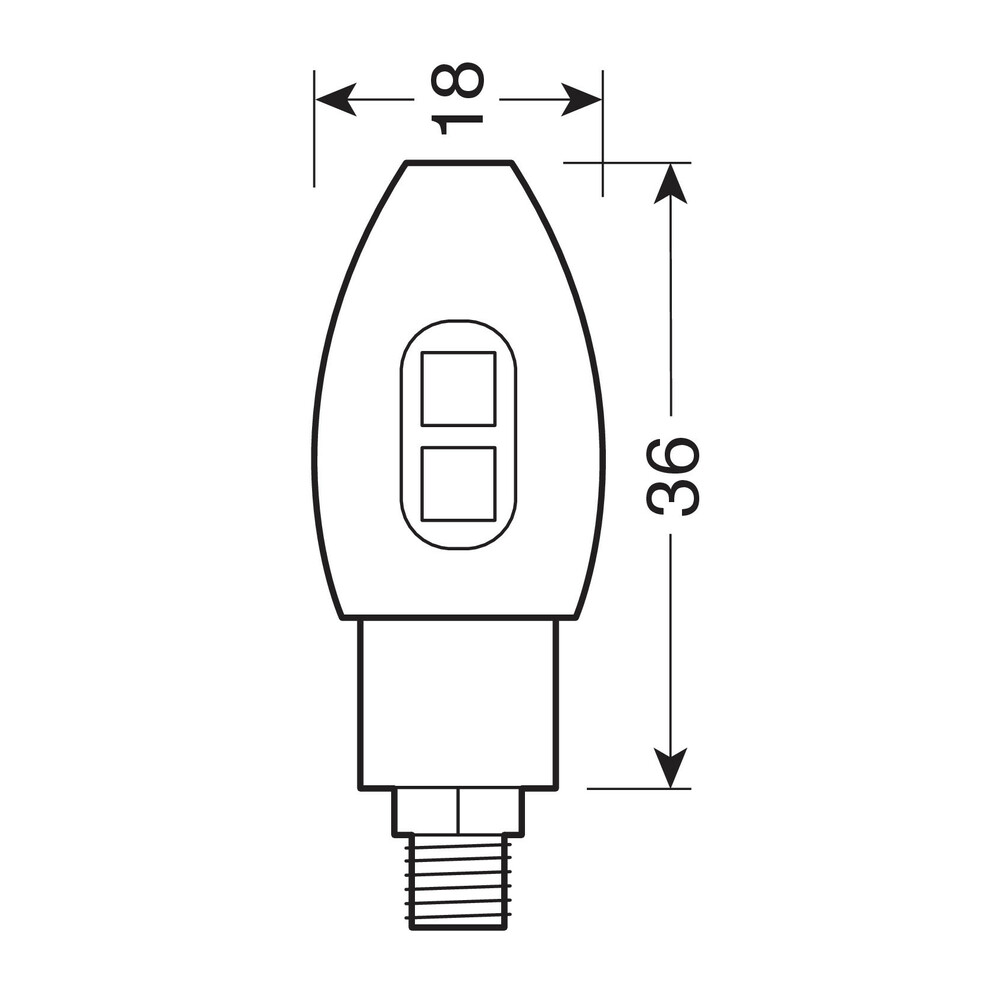 LED мото мигачи VOLT BLACK 90504 — снимка 2