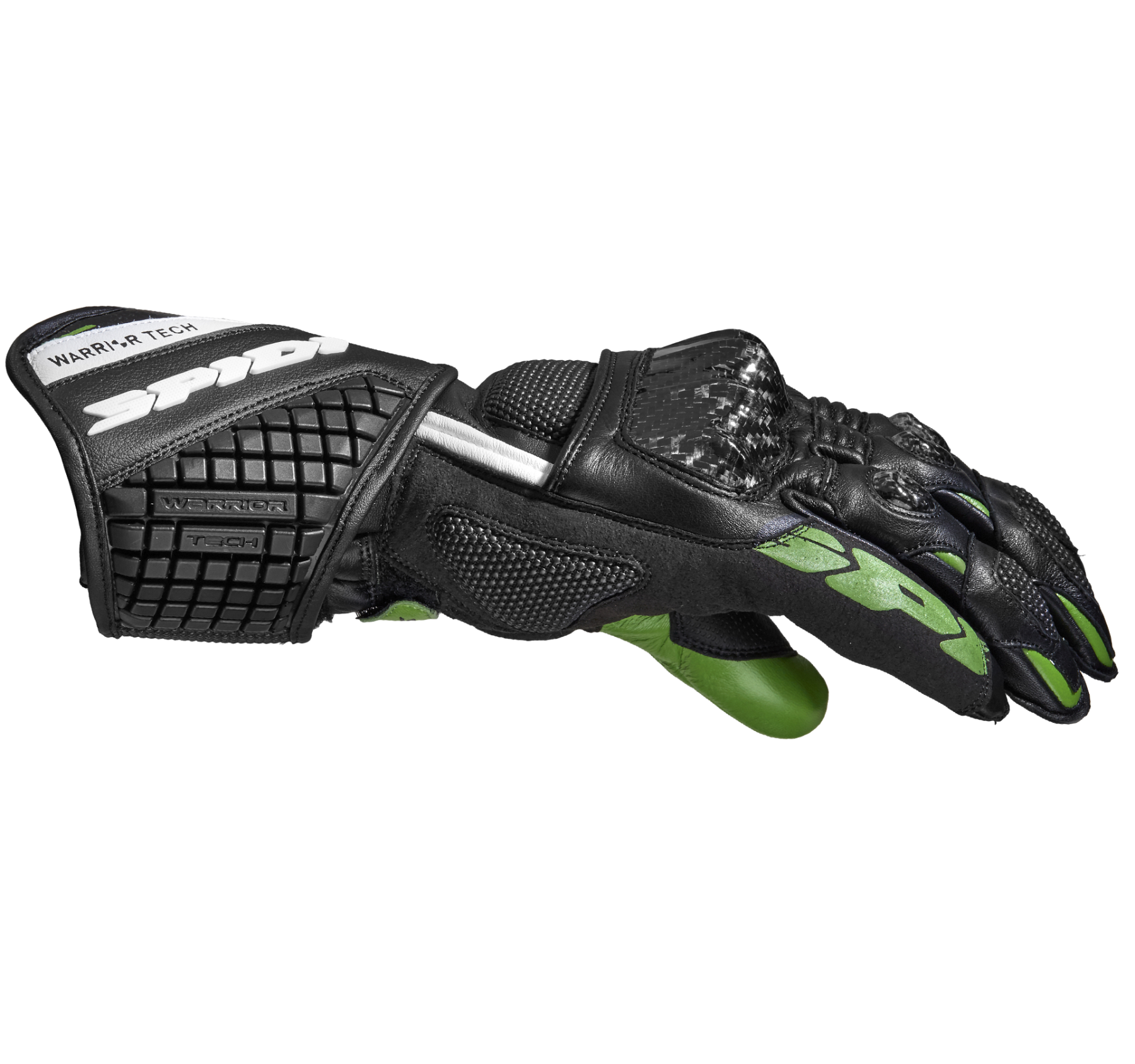 Мото ръкавици SPIDI CARBO 5 BLACK/KAWA GREEN — снимка 3