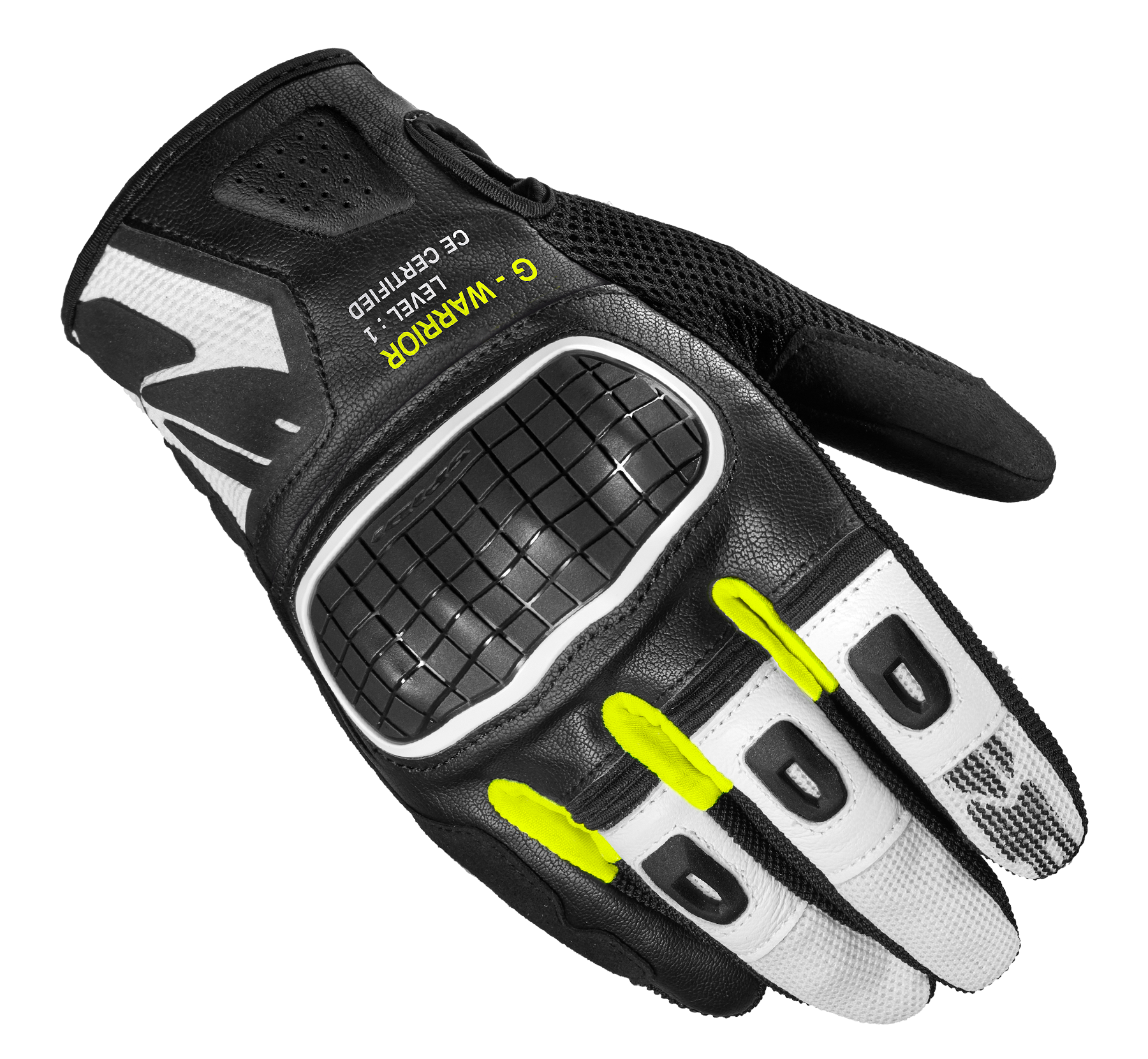 Мото ръкавици SPIDI G-WARRIOR BLACK/FLUO YELLOW