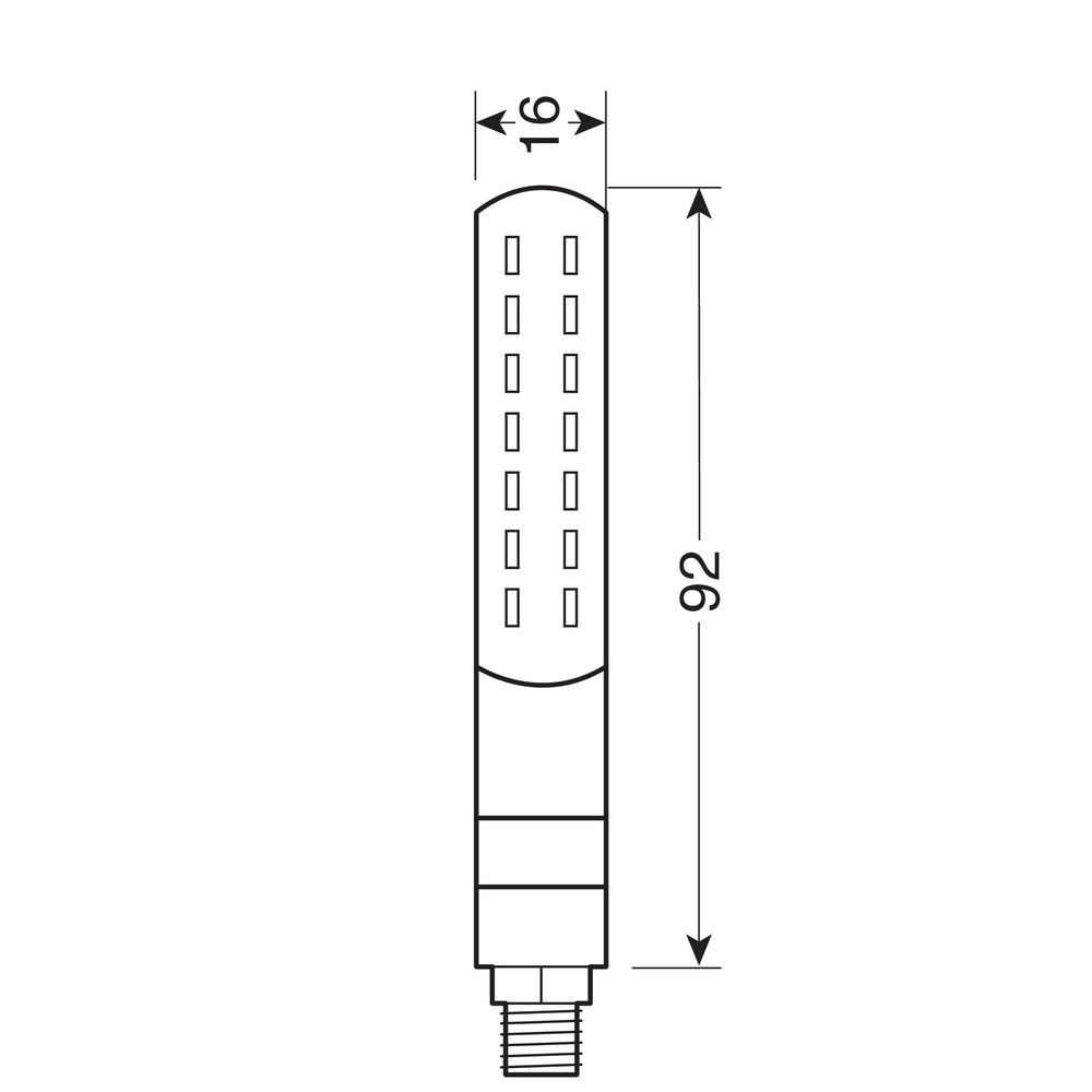 Предни мигачи/светлини Line SQ 12V LED - 90478 — снимка 3