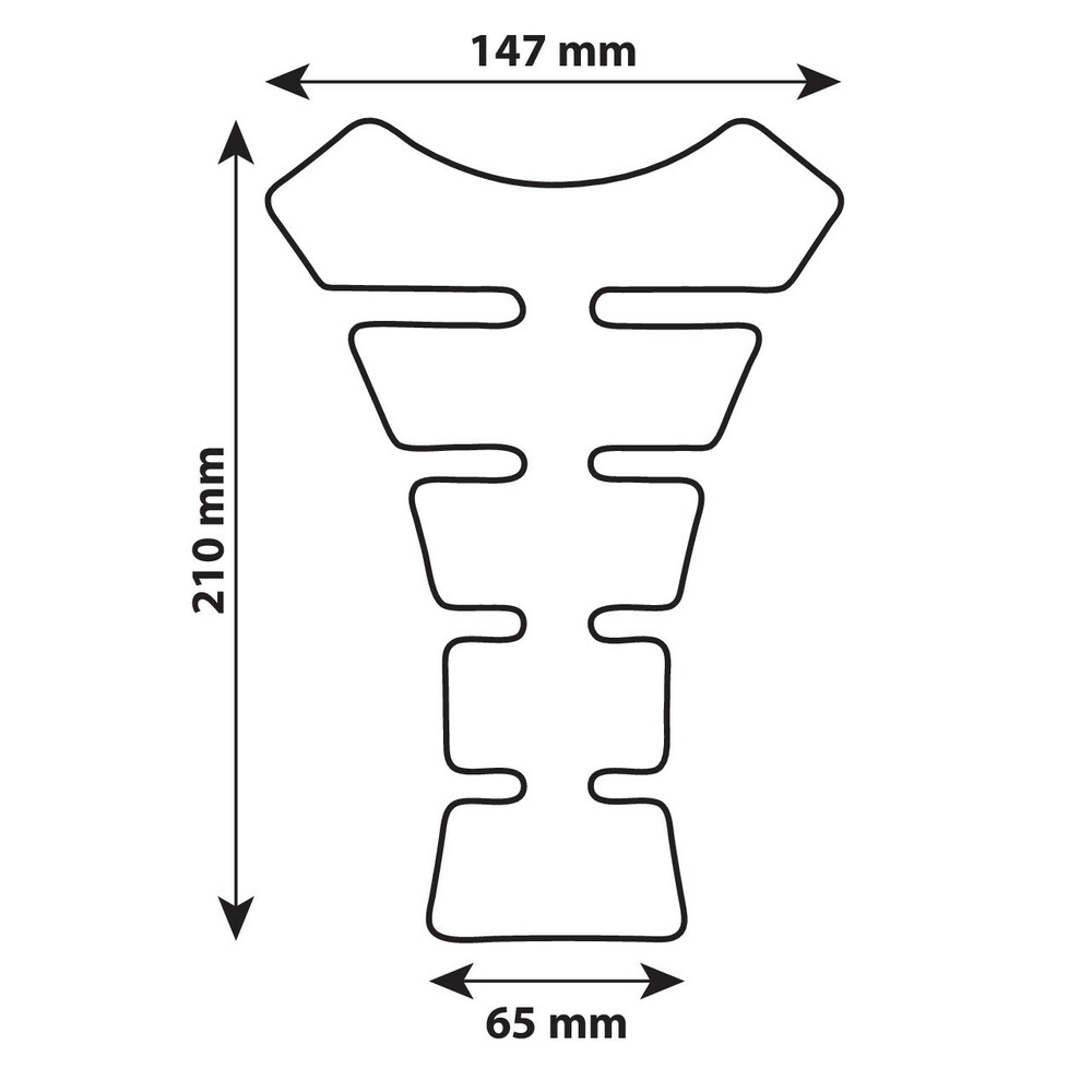 Лепенка за резервоар Pro-Tank X4 Black 90515 — снимка 4