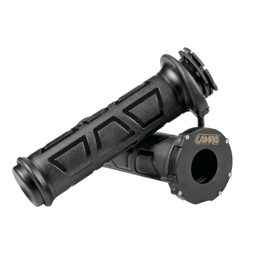 Мото ръкохватки с подгряване 12V Black - 90536 — снимка 2