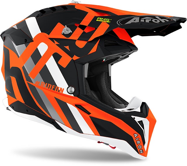 Каска AIROH AVIATOR 3 RAINBOW ORANGE MATT — снимка 2