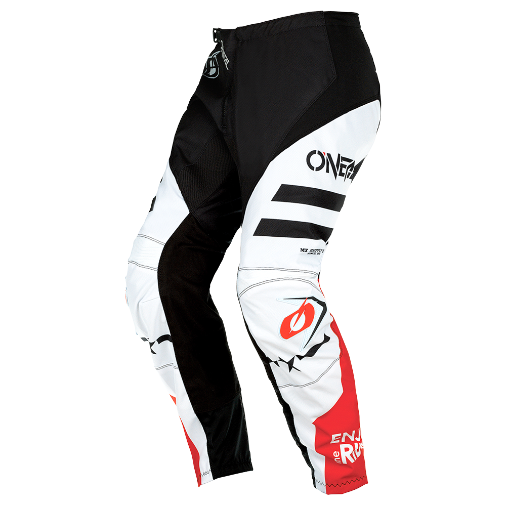 Детски мотокрос брич O'NEAL ELEMENT SQUADRON V.22-WHITE/BLACK 1