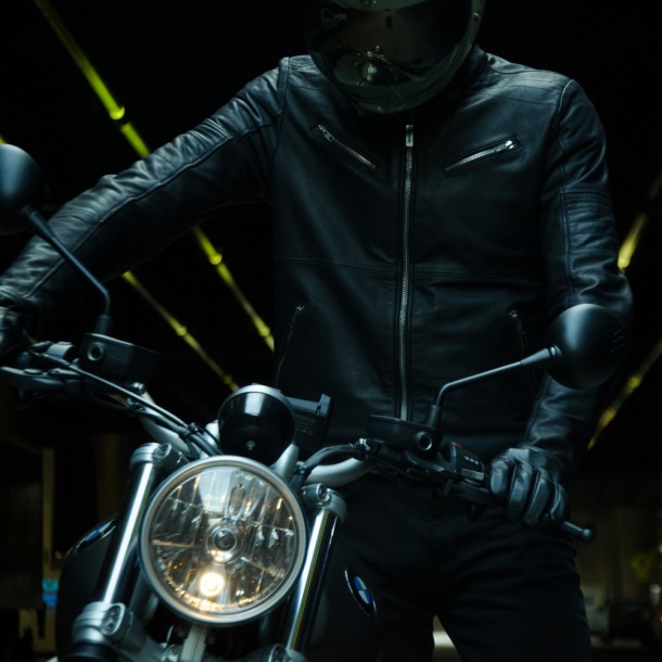 Кожено мото яке SPIDI GARAGE BLACK — снимка 4