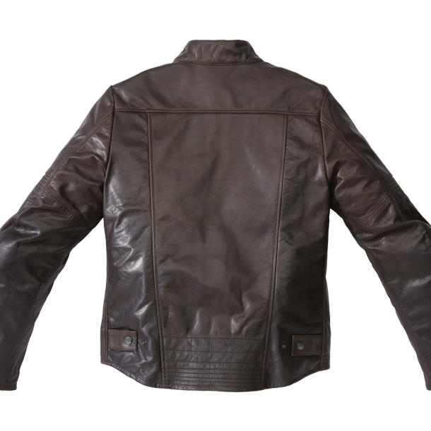 Кожено мото яке SPIDI GARAGE BROWN — снимка 3