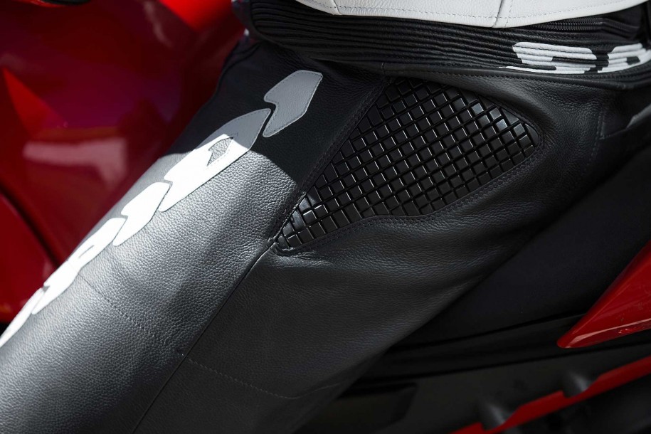 Кожен панталон SPIDI RR PRO WARRIOR BLACK/WHITE — снимка 3