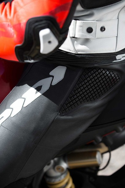 Кожен панталон SPIDI RR PRO WARRIOR BLACK/WHITE — снимка 5