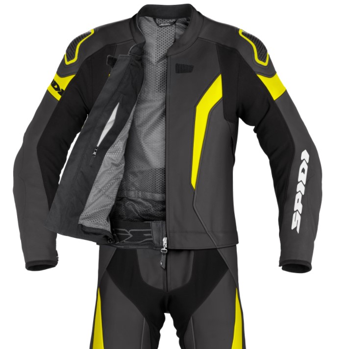 Мото екип SPIDI LASER TOURING BLACK/FLUO — снимка 3