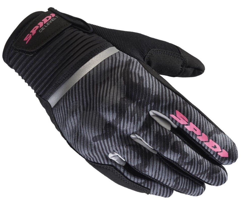 Дамски текстилни мото ръкавици SPIDI FLASH CE BLACK CAMOUFLAGE