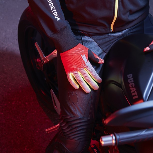 Мото ръкавици SPIDI X-KNIT BLACK/RED — снимка 2