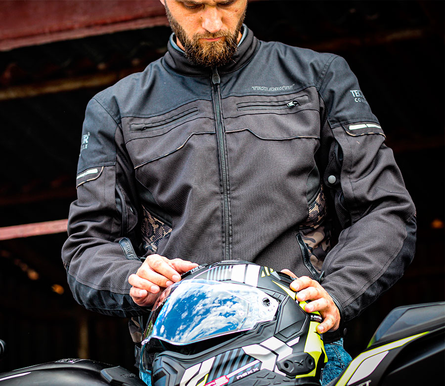 Мото яке TRILOBITE 2092 All ride Tech-Air black/camo — снимка 5