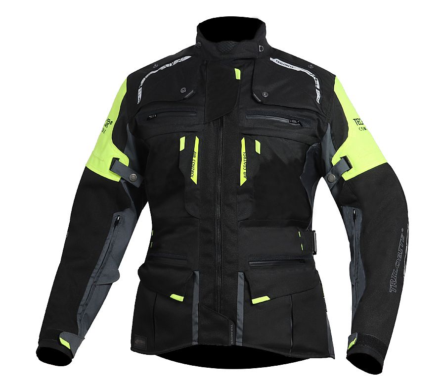 Дамско мото яке TRILOBITE 2091 Rideknow Tech-Air® BLACK/YELLOW FLUO 1