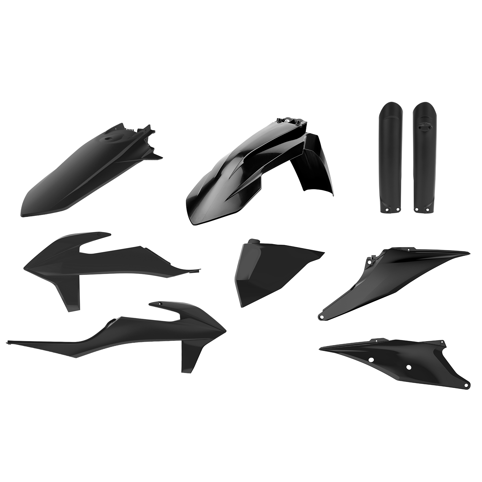 Пълен пластмасов Enduro кит Polisport за KTM EXC/ EXC-F/XC-W/ XCF-W-2020-21 Black