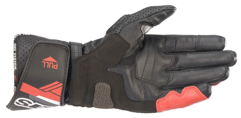 КОЖЕНИ РЪКАВИЦИ ALPINESTARS SP-8 V3 BLACK/WHITE/RED — снимка 2
