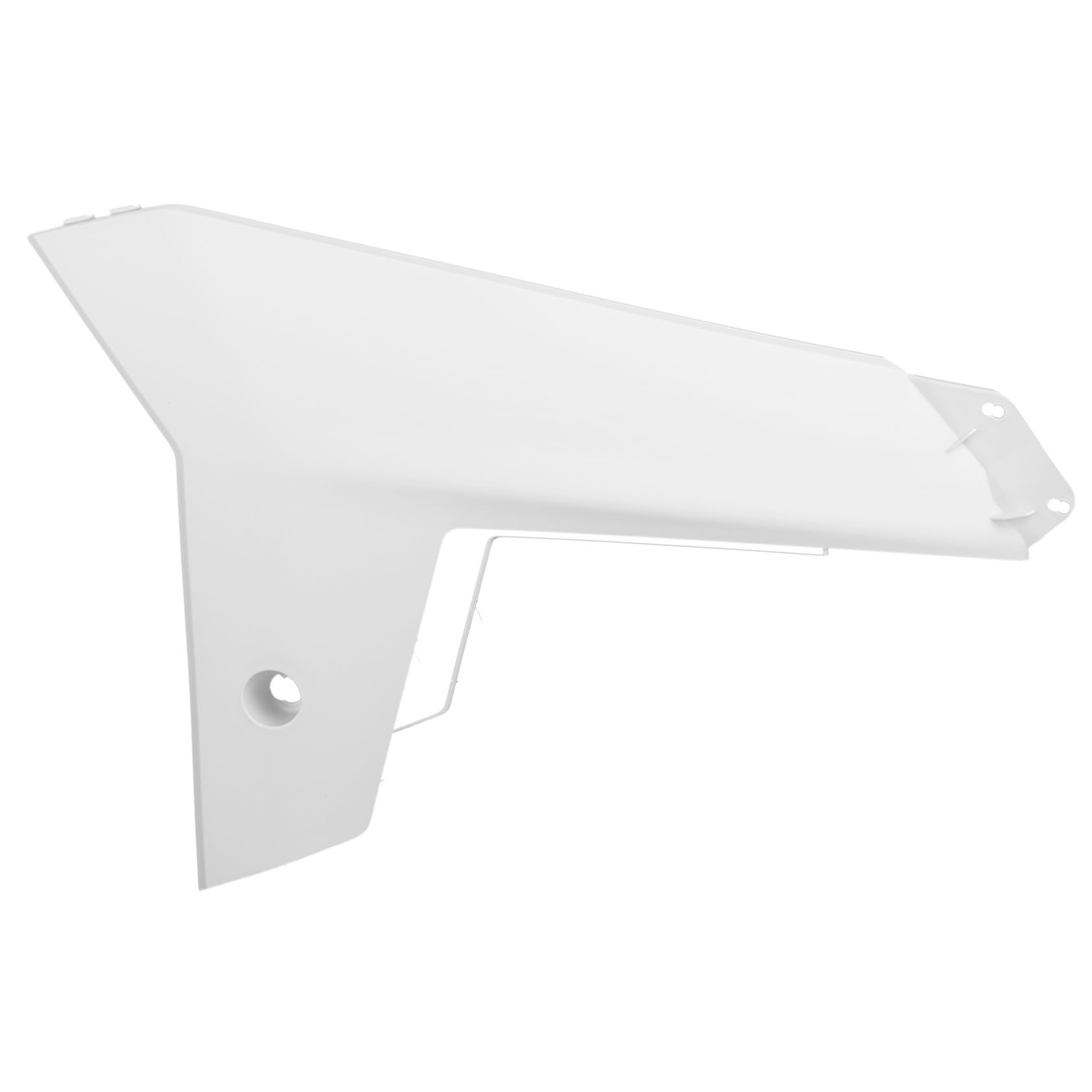 Долен пластмасов капак за радиатор Polisport GAS GAS EC / EC-E / EC-F (13/14) - 2012-17 White OEM Color