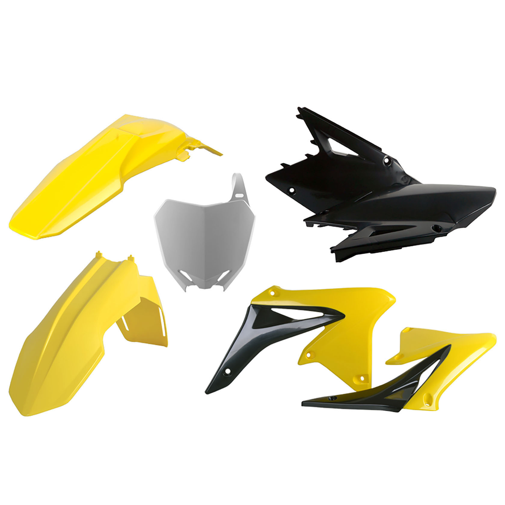 Пластмасов MX кит Polisport за Suzuki RMZ450 2008-17 OEM Color (17)