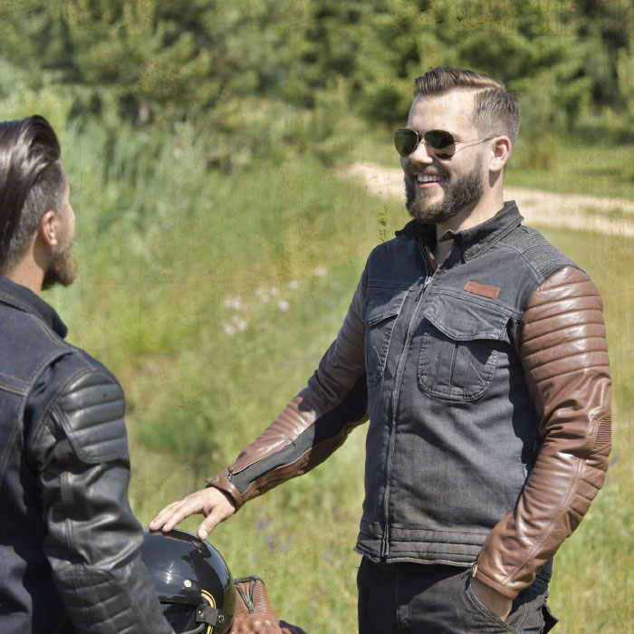 Мото яке Trilobite 964 Acid Scrambler DENIM BROWN — снимка 6