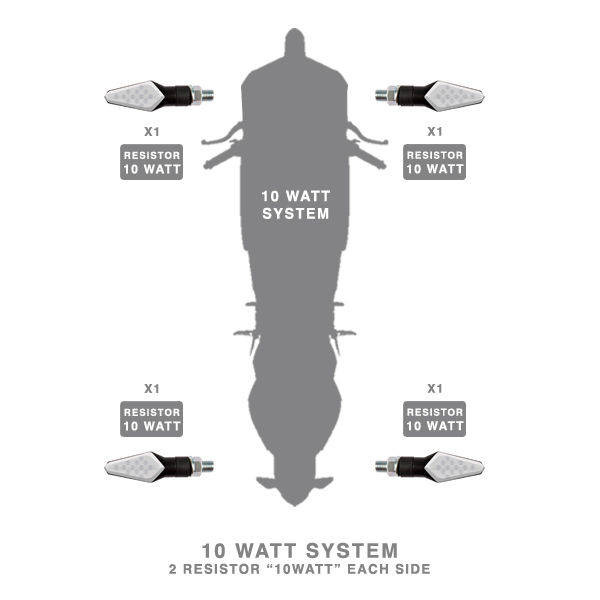 РЕЗИСТОРИ ЗА LED МОТО МИГАЧИ BARRACUDA 10WATT — снимка 2