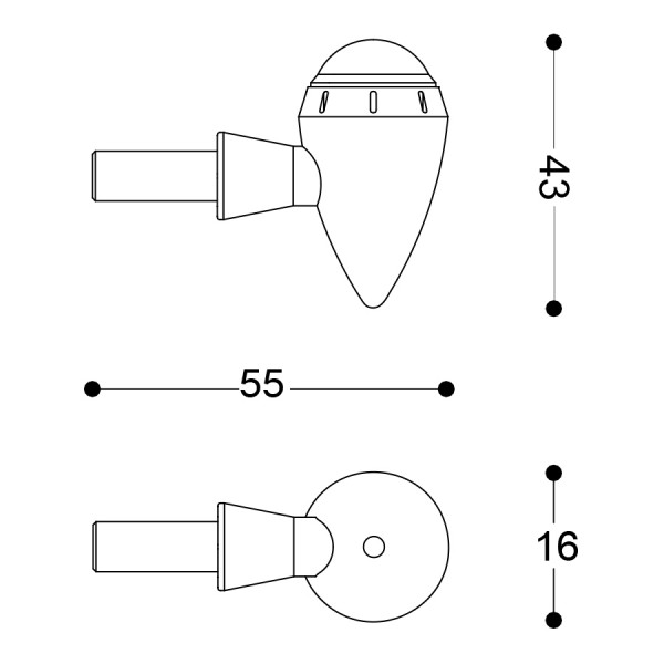 LED мото мигачи BARRACUDA S-LED 3 B-LUX BLACK — снимка 3
