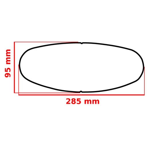 Универсална плака ANTIFOG FOGCITY FULLFACE FCE002 285x95mm — снимка 2
