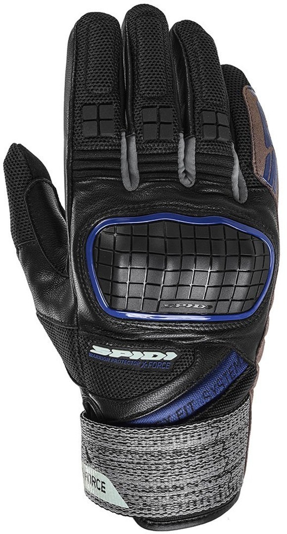 Мото ръкавици SPIDI X-FORCE BLACK/BLUE