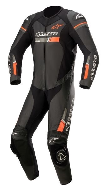 Кожен мото екип ALPINESTARS GP FORCE CHASER V2 1PC BLACK/FLUO RED
