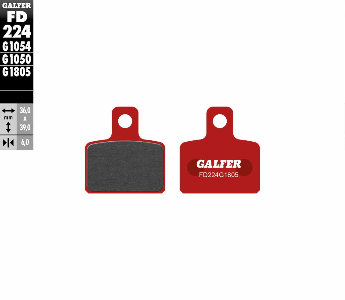 Задни мото накладки Galfer TRIAL TOP FD224G1805 1
