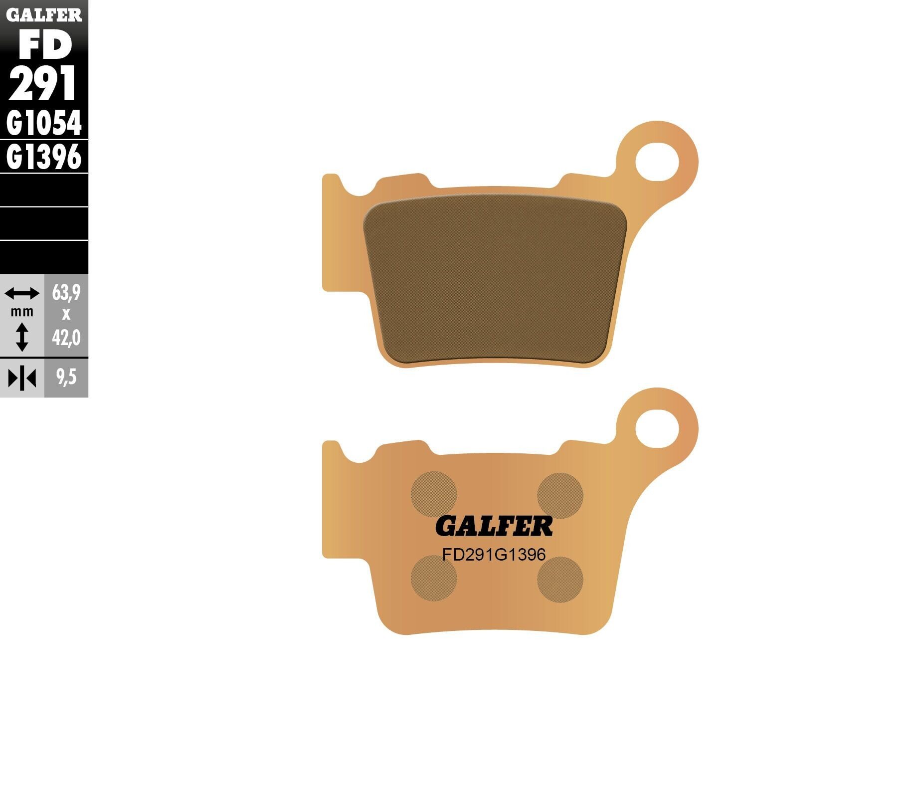 Задни мото накладки Galfer SINTERED FD291G1396 1