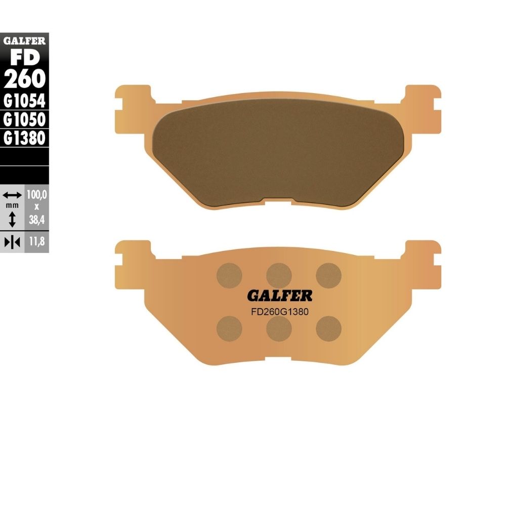 Задни мото накладки Galfer SINTERED SCOOTER COMPOUND FD260G1380 1