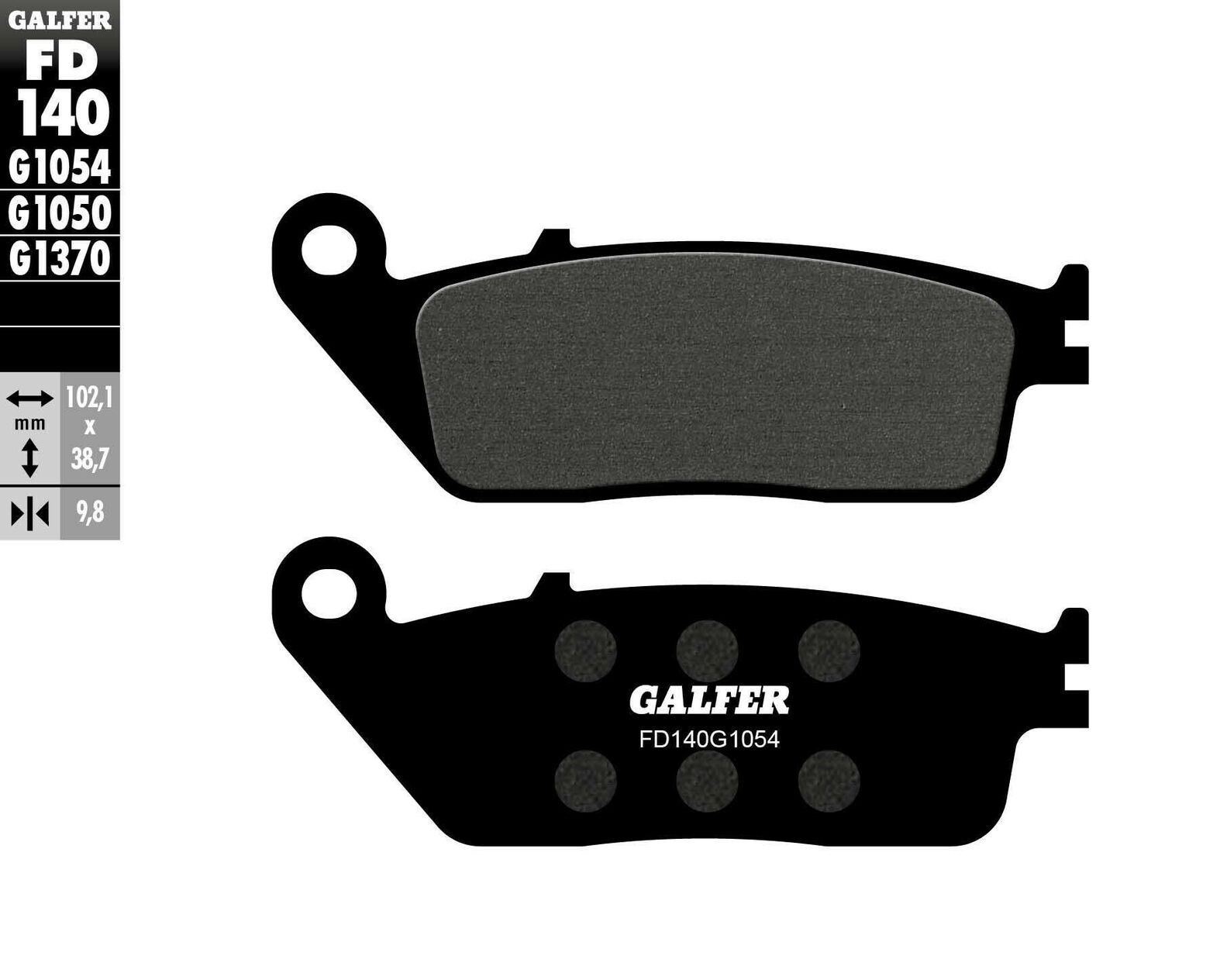 Предни/Задни мото накладки Galfer SEMI METAL FD140G1054