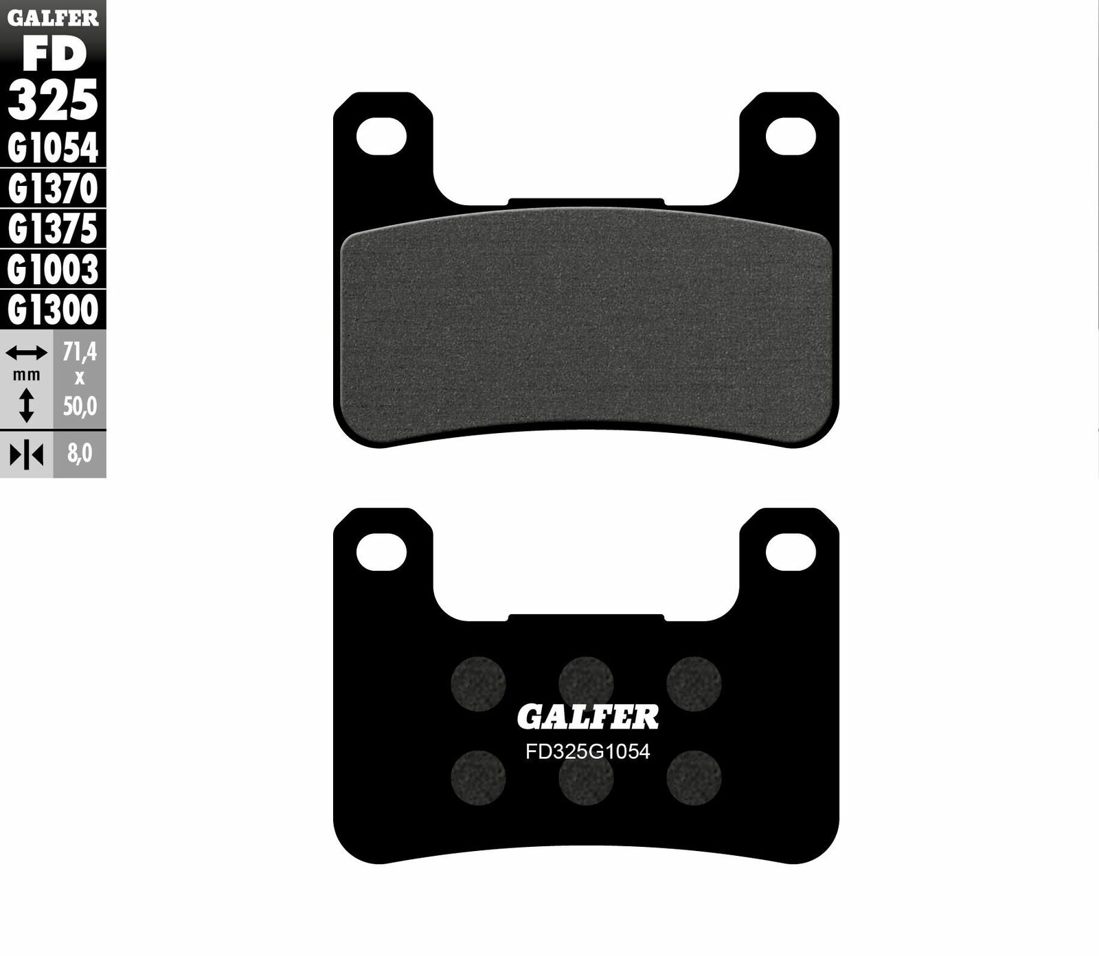 Предни мото накладки Galfer SEMI METAL FD325G1054