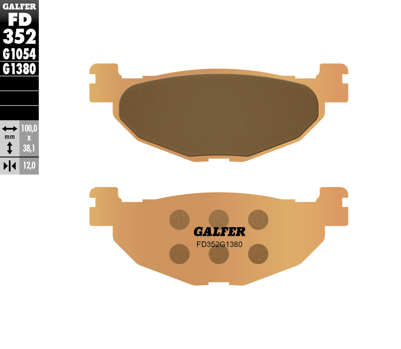 Задни мото накладки Galfer SINTERED SCOOTER FD352G1380 1