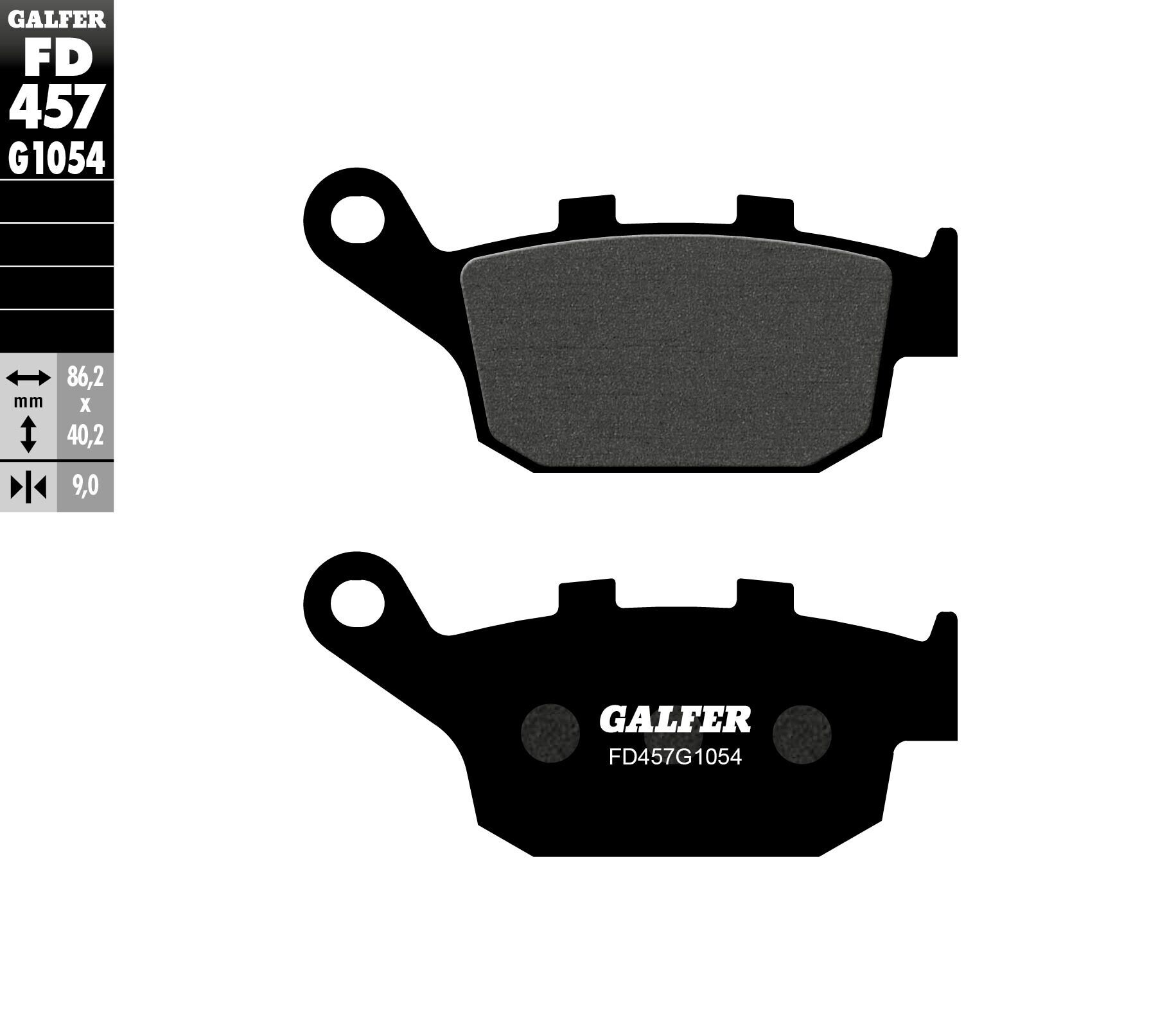 Задни мото накладки Galfer SEMI METAL FD457G1054