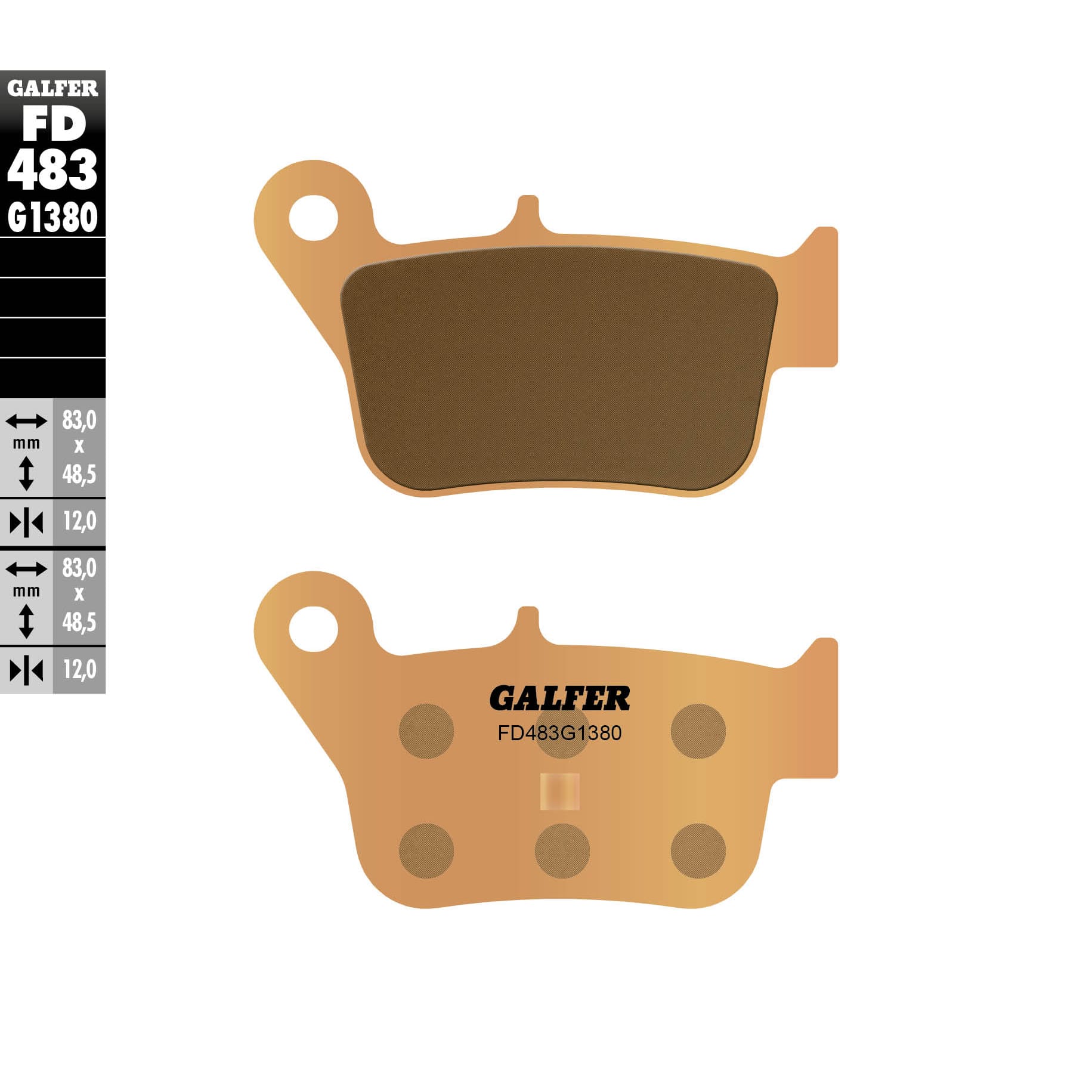 Задни мото накладки Galfer SINTERED SCOOTER FD483G1380 1