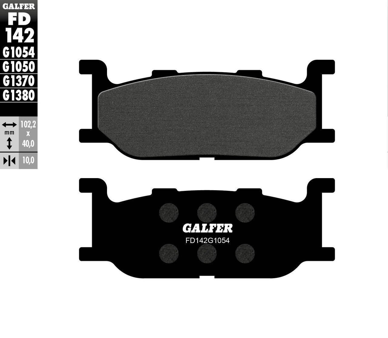 Предни мото накладки Galfer SEMI METAL FD142G1054