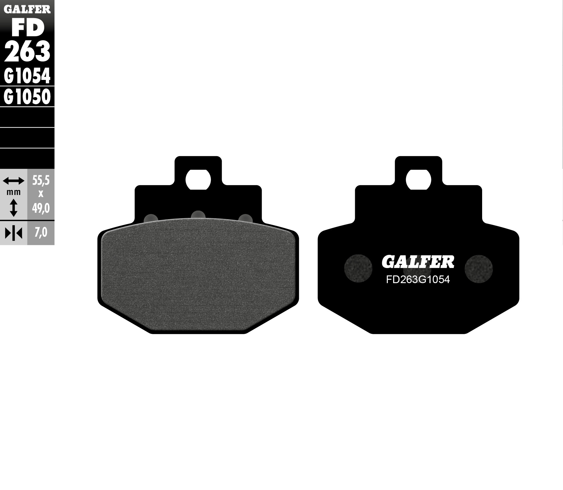Задни мото накладки Galfer SEMI METAL FD263G1054 1