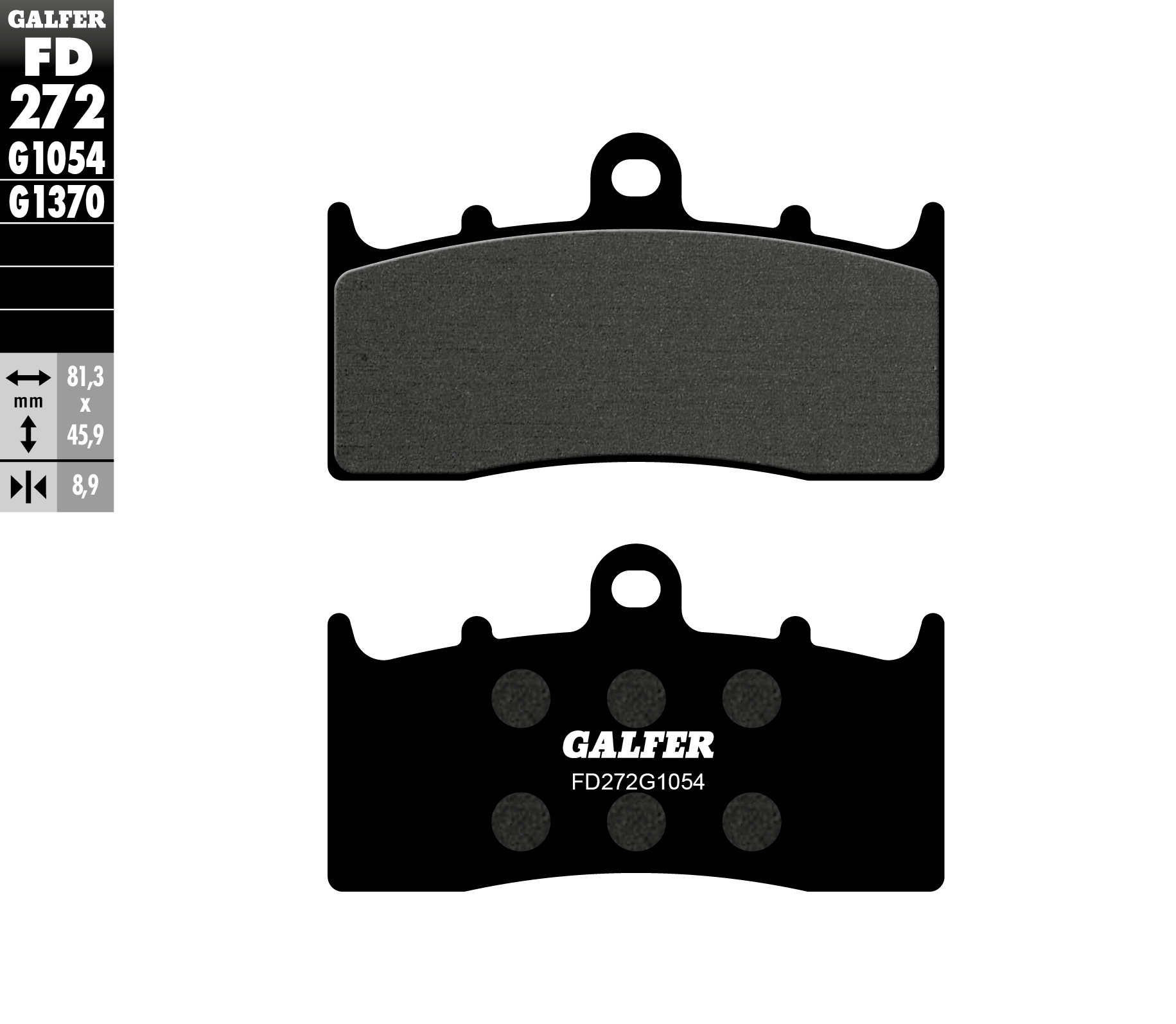 Предни  мото накладки Galfer SEMI METAL FD272G1054