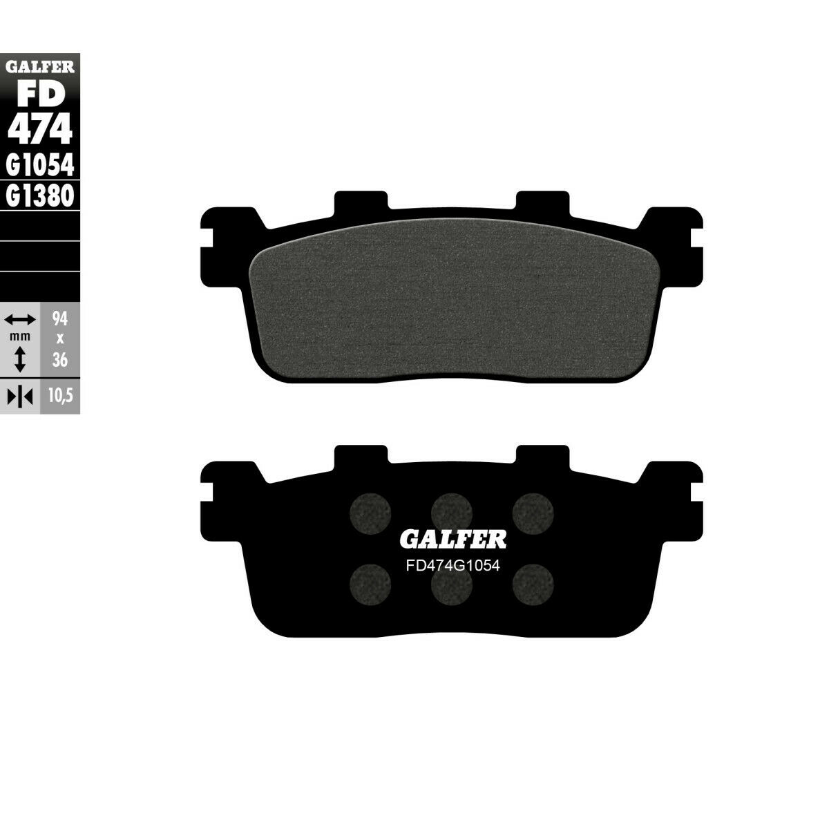 Задни мото накладки Galfer SEMI METAL FD474G1054