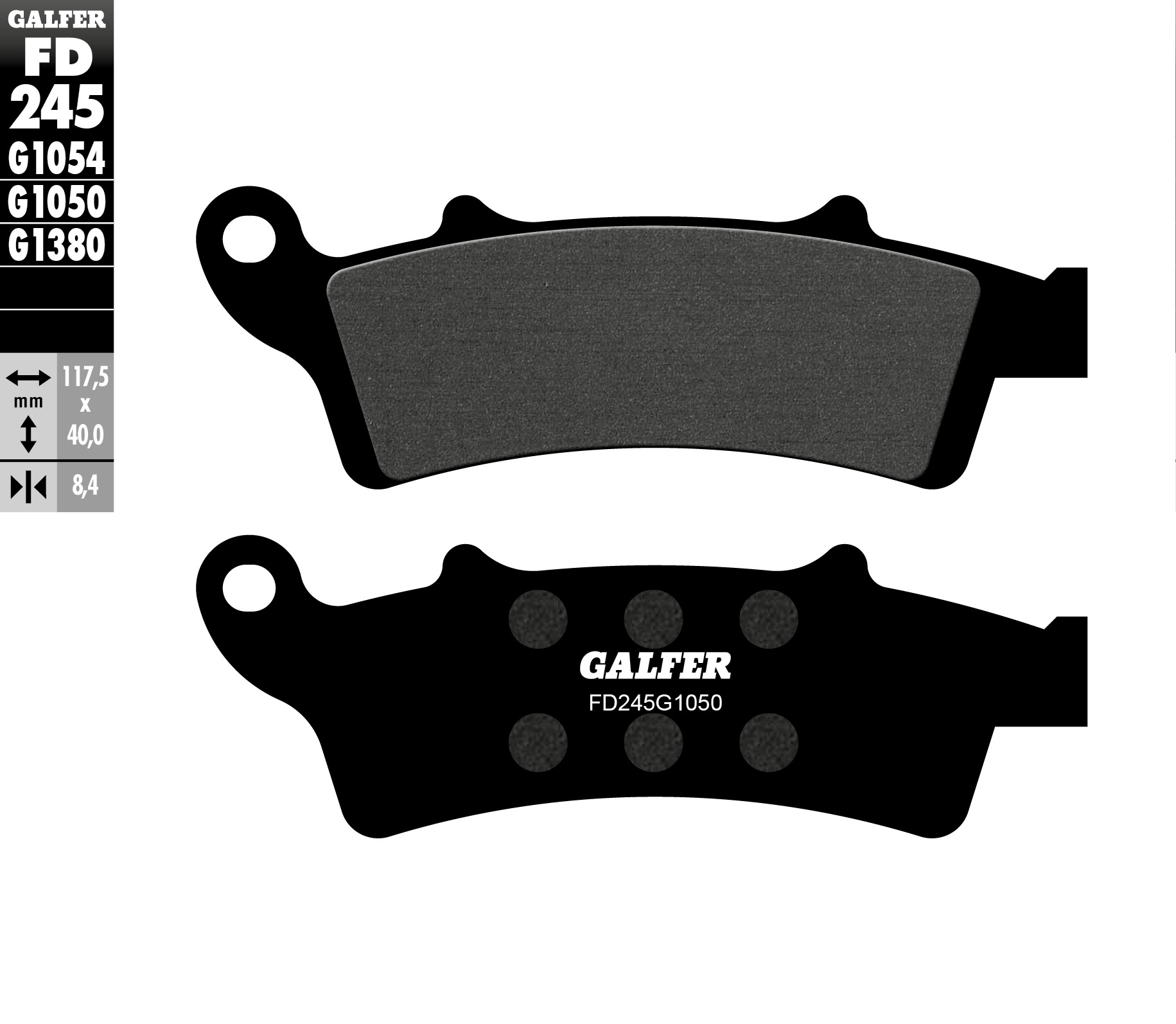 Предни мото накладки Galfer SCOOTER FD245G1050