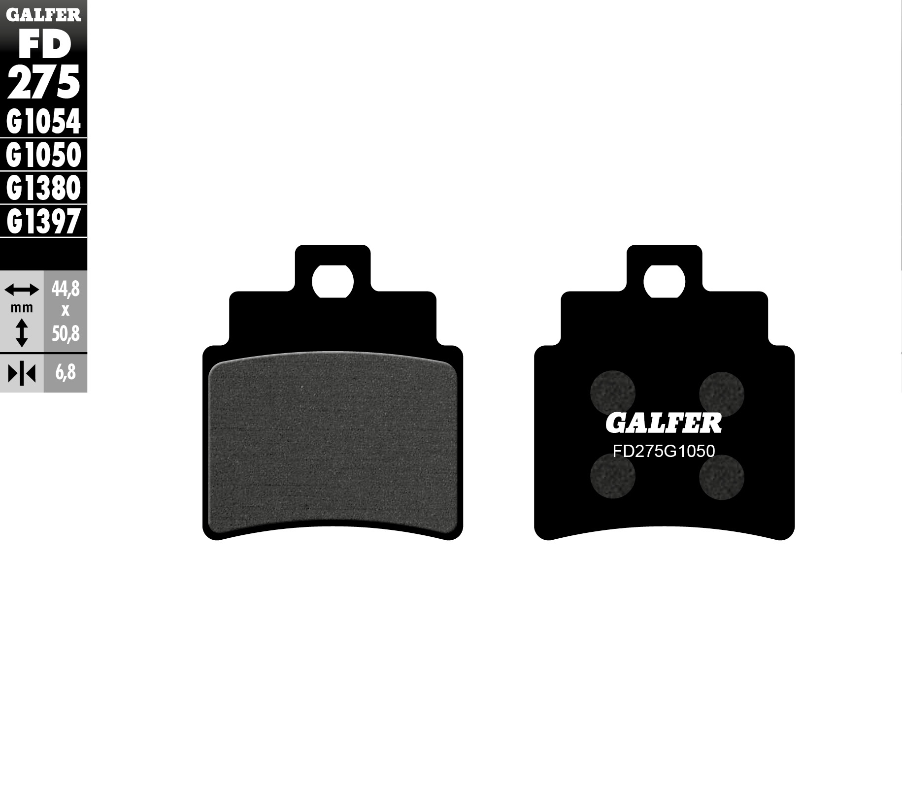 Предни мото накладки Galfer SCOOTER FD275G1050