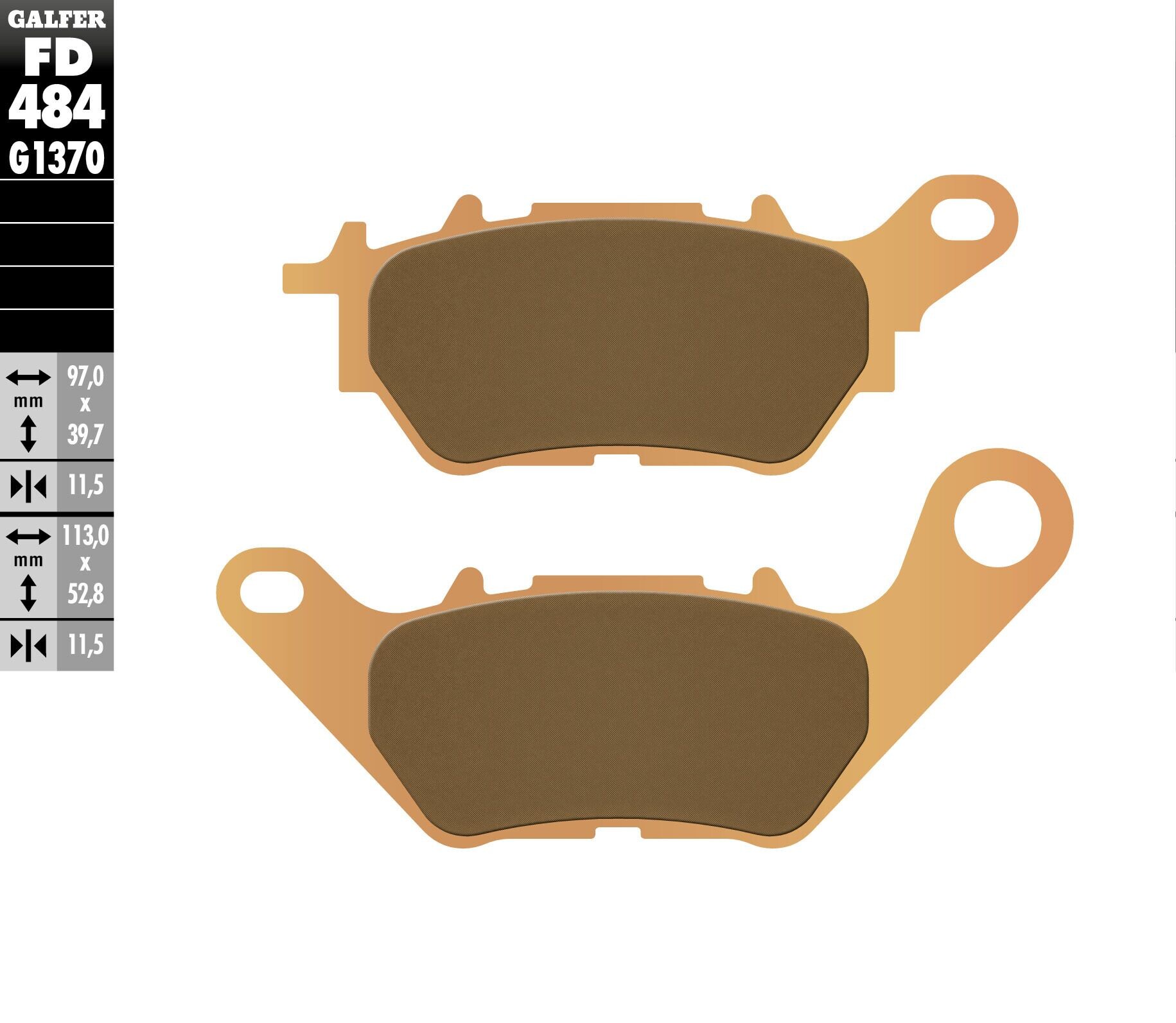 Задни мото накладки Galfer SINTERED COMPOUND FD484G1370 1