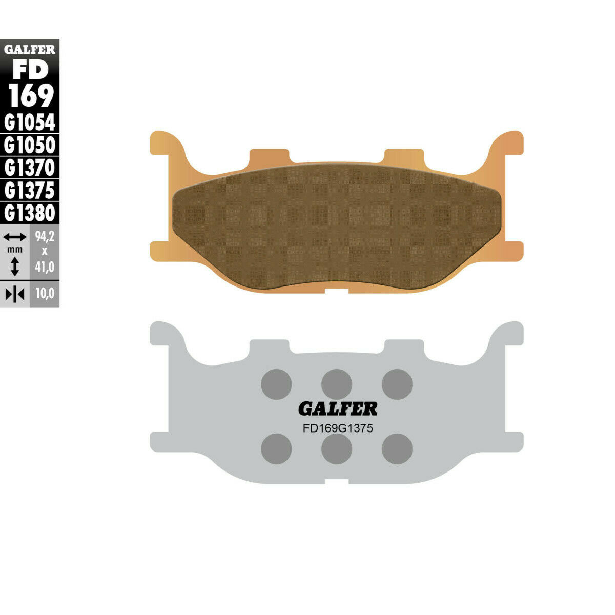 Предни мото накладки Galfer SINTERED COMPOUND FD169G1375