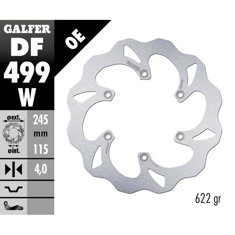 Заден спирачен диск Galfer WAVE FIXED 245X4MM DF499W 1