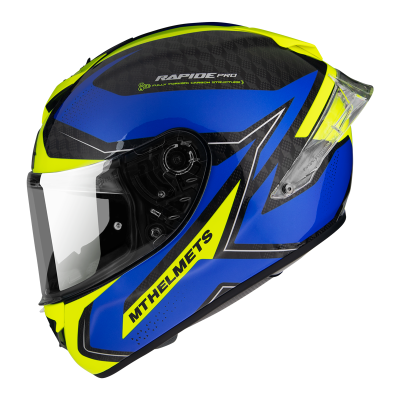КАСКА MT RAPIDE PRO MASTER A7 GLOSS BLUE — снимка 2