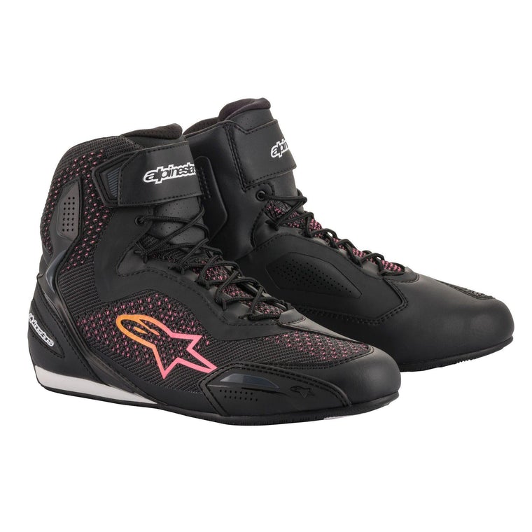 Дамски мото боти ALPINESTARS STELLA FASTER-3 RIDEKNIT Black/Yellow/Pink 1